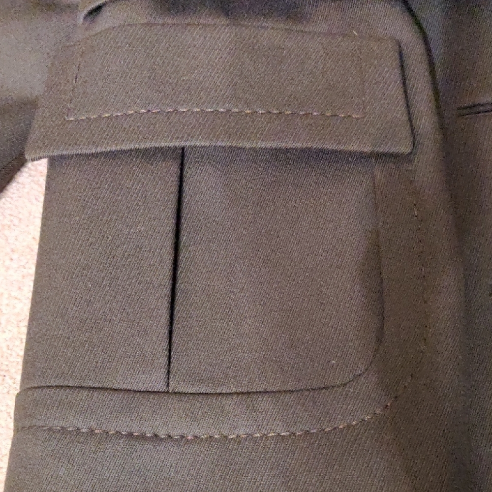 10. Vintage Women's Beige Taupe Trench Coat Fur Collar Canadian Company - Picture 7 of 10